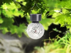 2er SET Mosaik Solarleuchten - LED Gartenlaternen zum Aufhängen