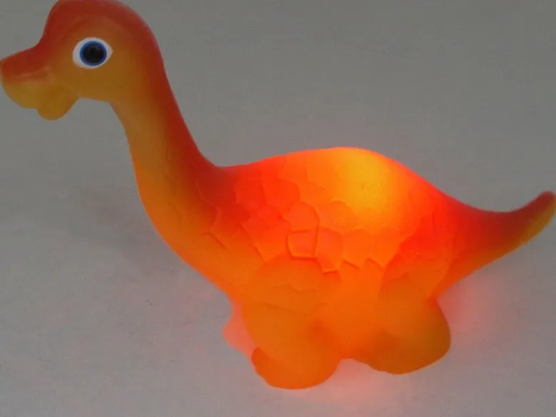 2er Set Originelle Nachtlichter BRACHIOSAURUS mit LED Farbwechsler