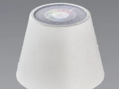 2er SET Outdoor Akku Tischlampen Weiß ohne Kabel mit RGB, Höhe 38cm