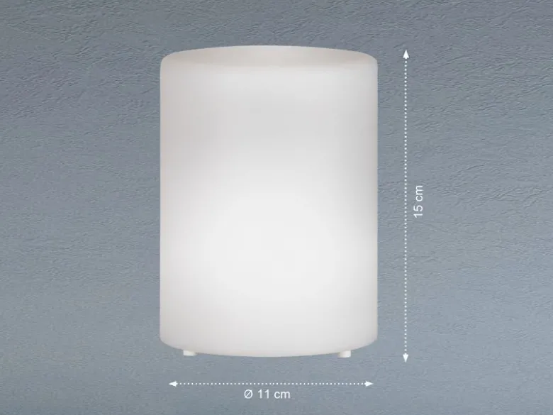 2er SET Outdoor RGB Tischleuchten 15cm mit Fernbedienung, USB & Solar aufladbar
