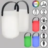 2er SET Outdoor Tischlampen CIRO mit Fernbedienung & RGB, Höhe 15cm
