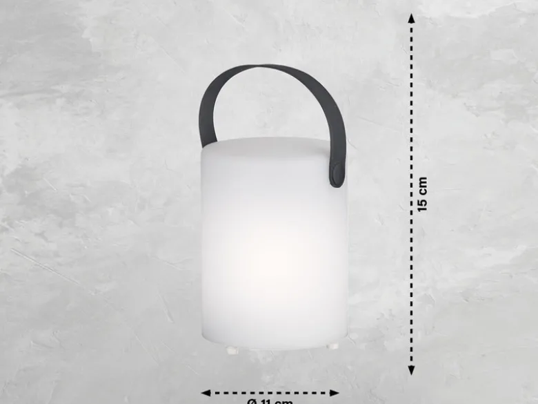 2er SET Outdoor Tischlampen CIRO mit Fernbedienung & RGB, Höhe 15cm