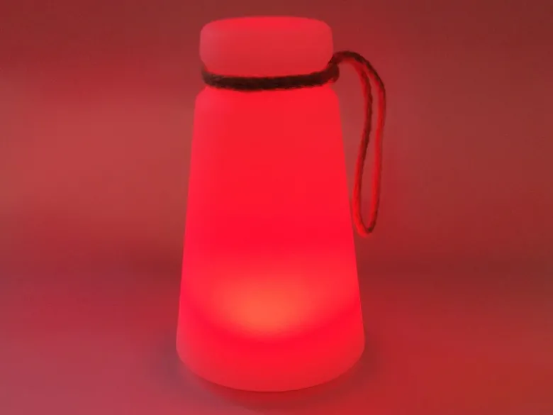 2er SET Outdoor Tischlampen mit Fernbedienung dimmbar & RGB, Höhe 20cm
