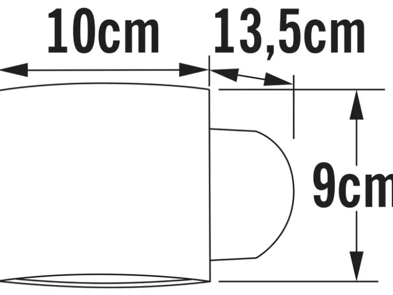 2er-Set runde Wandleuchte MODENA grau, Up-/Down-Light, GU9, Höhe 9 cm, IP44