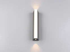 2er Set Schmale LED Außenwandleuchten Up and Down IP65, Höhe 30cm