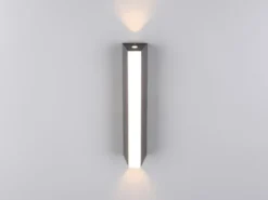 2er Set Schmale LED Außenwandleuchten Up and Down IP65, Höhe 30cm