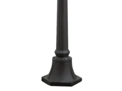 2er-Set schwarze Wegeleuchten PARMA aus Aluminium, E27, IP43, H.: 118 cm