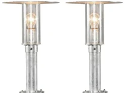 2er Set Sockelleuchte / Wegeleuchte MODE, bruchsicher, Gartenbeleuchtung