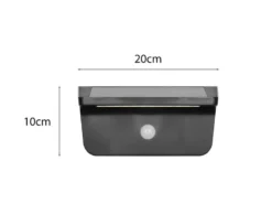 2er SET Solar Außenwandleuchten auch per USB aufladbar mit Bewegungsmelder