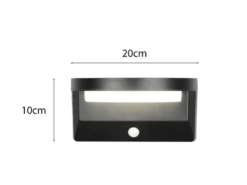 2er SET Solar Außenwandleuchten auch per USB aufladbar mit Bewegungsmelder