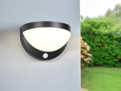 2er SET Solar Außenwandleuchten auch per USB aufladbar mit Bewegungsmelder