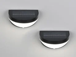 2er SET Solar Außenwandleuchten auch per USB aufladbar mit Bewegungsmelder