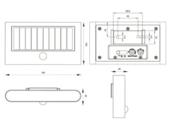 2er SET Solar Außenwandleuchten auch per USB aufladbar mit Bewegungsmelder