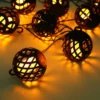 2er Set Solarbetriebene LED Outdoor Lichterketten mit 8 Kugeln, Länge 4,1 Meter