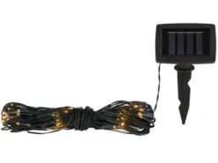 2er Set Solarbetriebenes LED Outdoor Lichternetz mit 100 LEDs, 90 x 110cm