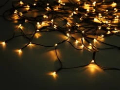2er Set Solarbetriebenes LED Outdoor Lichternetz mit 100 LEDs, 90 x 110cm