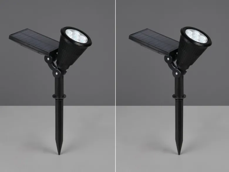 2er Set Solar Deko Gartenstrahler schwenkbbar mit RGB Farbwechsel