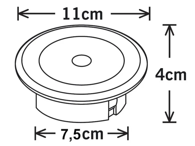 2er-Set Solar LED-Bodenspot, Edelstahl, Ø 11cm, je Spot bis 100kg belastbar