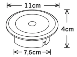 6er-Set Solar LED-Bodenspot, Edelstahl, Ø 11cm, je Spot bis 100kg belastbar
