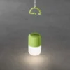 2er Set Solar LED Leuchte ASSISI mit 3-Stufen Dimmer & USB-Kabel, IP44, Grün