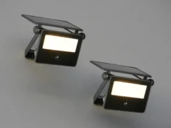 2er SET Solarstrahler außen mit Bewegungsmelder, Breite 14cm