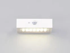 2er-Set Solar Wandleuchte außen mit Bewegungsmelder für Balkon wetterfest B 14cm