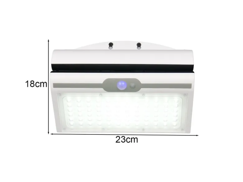 2er SET Solar Wandleuchte mit Bewegungsmelder & dezentem Dauerlicht