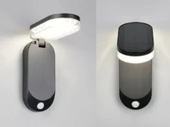 2er SET Solar Wandleuchte mit Bewegungsmelder & dezentem Dauerlicht