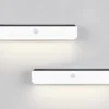 2er SET Solar Wandleuchten auch per USB aufladbar mit Bewegungsmelder, B: 30cm