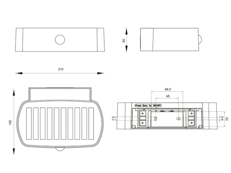 2er SET Solar Wandleuchten auch per USB aufladbar mit Bewegungsmelder, B: 21cm