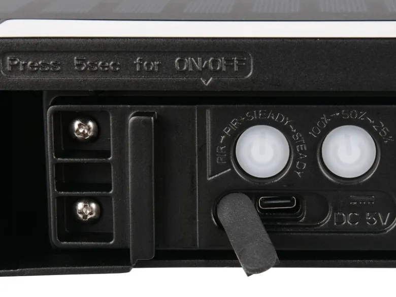 2er SET Solar Wandleuchten auch per USB aufladbar mit Bewegungsmelder, B: 21cm