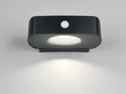 2er SET Solar Wandleuchten auch per USB aufladbar mit Bewegungsmelder, B: 21cm