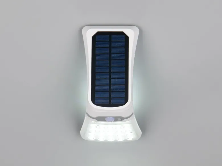 2er SET Solar Wandleuchten mit Bewegungsmelder & dezentem Dauerlicht