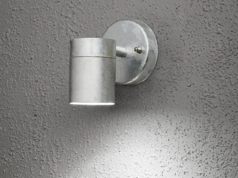 2er-Set Wandleuchte MODENA Down-Light galv. Stahl, GU10, Höhe 9 cm, IP44