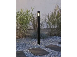 3er Set Wegeleuchte AMALFI schwarz mit Erdspieß, 10m Anschlusskabel, 12V Trafo