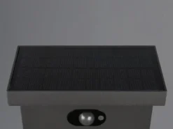 2er SET Wegeleuchten mit Solar und Strom, Hybrid mit Bewegungsmelder Höhe 100cm