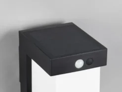 2er SET Wegeleuchten mit Solar und Strom, Hybrid mit Bewegungsmelder H: 100cm