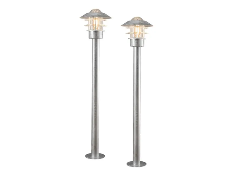 2er Set Wegeleuchten MODENA 98cm hoch, Beleuchtung Garten / Terrasse
