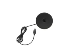 2er Set Wiederaufladbare LED Outdoor Tischleuchten dimmbar in Schwarz, Höhe 35cm