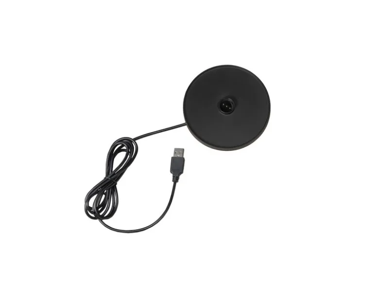 2er Set Wiederaufladbare LED Outdoor Tischleuchten dimmbar in Schwarz, Höhe 35cm