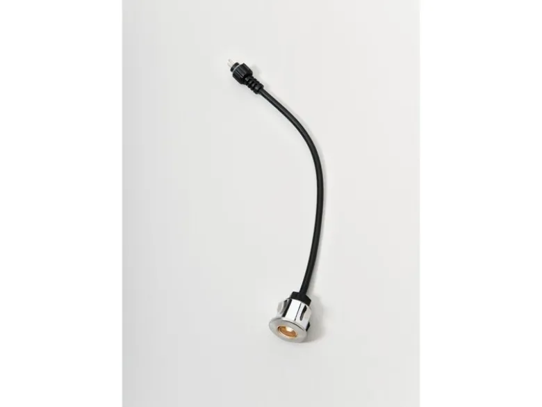 Erweiterungs 3er SET Mini Bodeneinbauspots Edelstahl/Glas Ø3,5cm IP44, G4