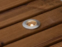 Erweiterungs 3er SET Mini Bodeneinbauspots Edelstahl/Glas Ø3,5cm IP44, G4