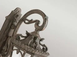 Extra große antike Außenwandleuchte TOURNAI hängend Bronzefarbig, Höhe 74cm