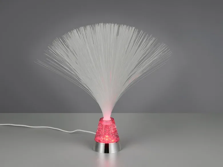 Faserlampe PUNK mit RGB Farbwechsel, auch Batteriebetrieb geeignet, Höhe 31,5cm