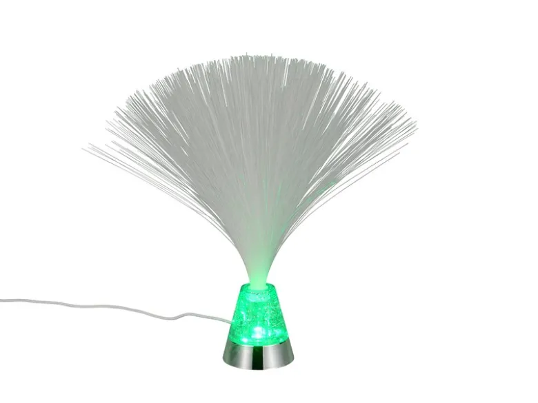 Faserlampe PUNK mit RGB Farbwechsel, auch Batteriebetrieb geeignet, Höhe 31,5cm