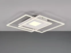 Flache Deckenleuchte VIA mit Fernbedienung Weiß, Breite 50cm