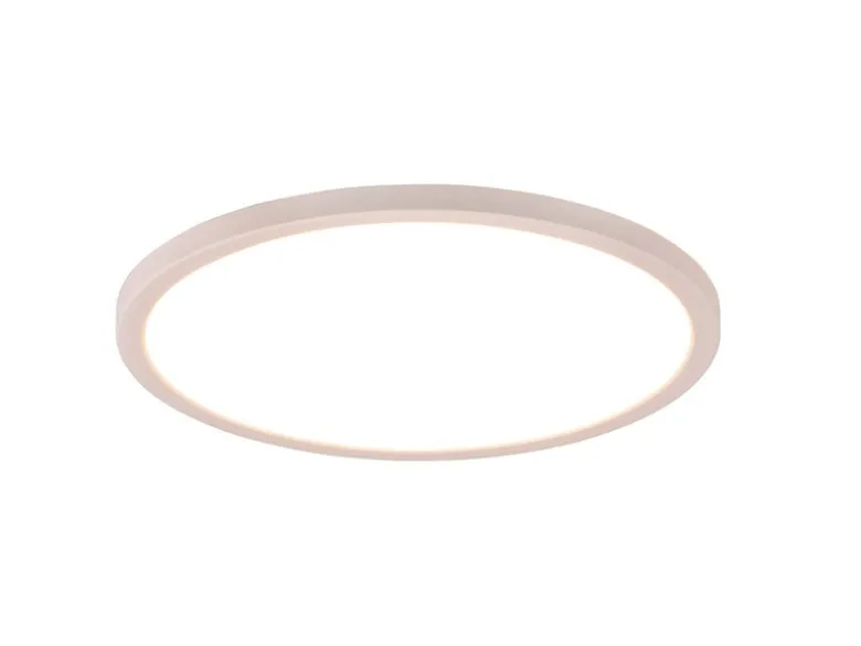 Flache LED Deckenleuchte AUREO Weiß, dimmbar, RGB Farbwechsler, Ø 29cm