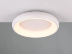 Flache LED Deckenleuchte CARDONA Weiß, dimmbar & 3 Lichtfarben, Ø 46,5cm