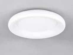 Flache LED Deckenleuchte CARDONA groß Weiß, dimmbar & 3 Lichtfarben, Ø 62cm