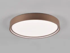 Flache LED Deckenleuchte DOHA mit 2 Lichtfarben in Coffee, Ø 45cm